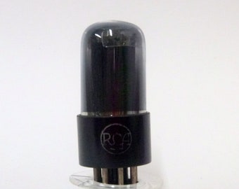 RCA 12SN7GT vacuum tube - smoked glass - large meatball branding - 12SN7 - 12SN7GTA