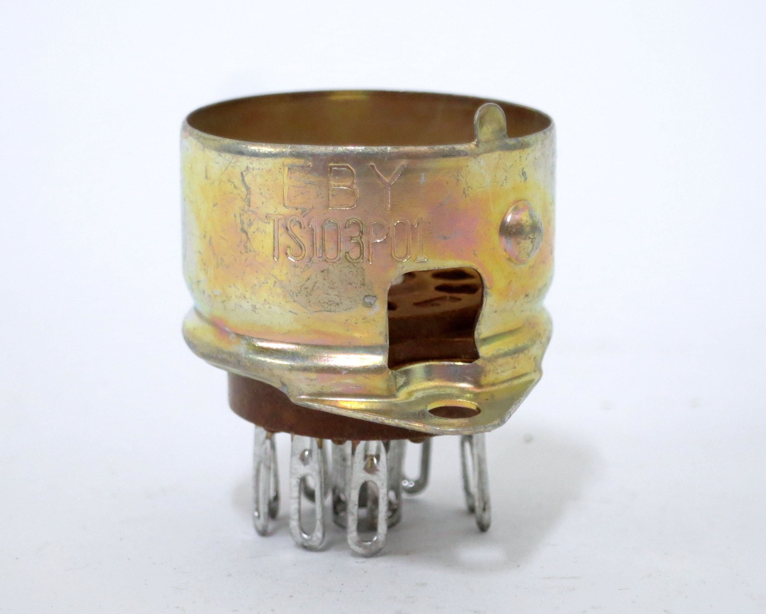 Eby TS103P01 9 Pin Miniature Tube Socket - Brown Phenolic - New Old ...