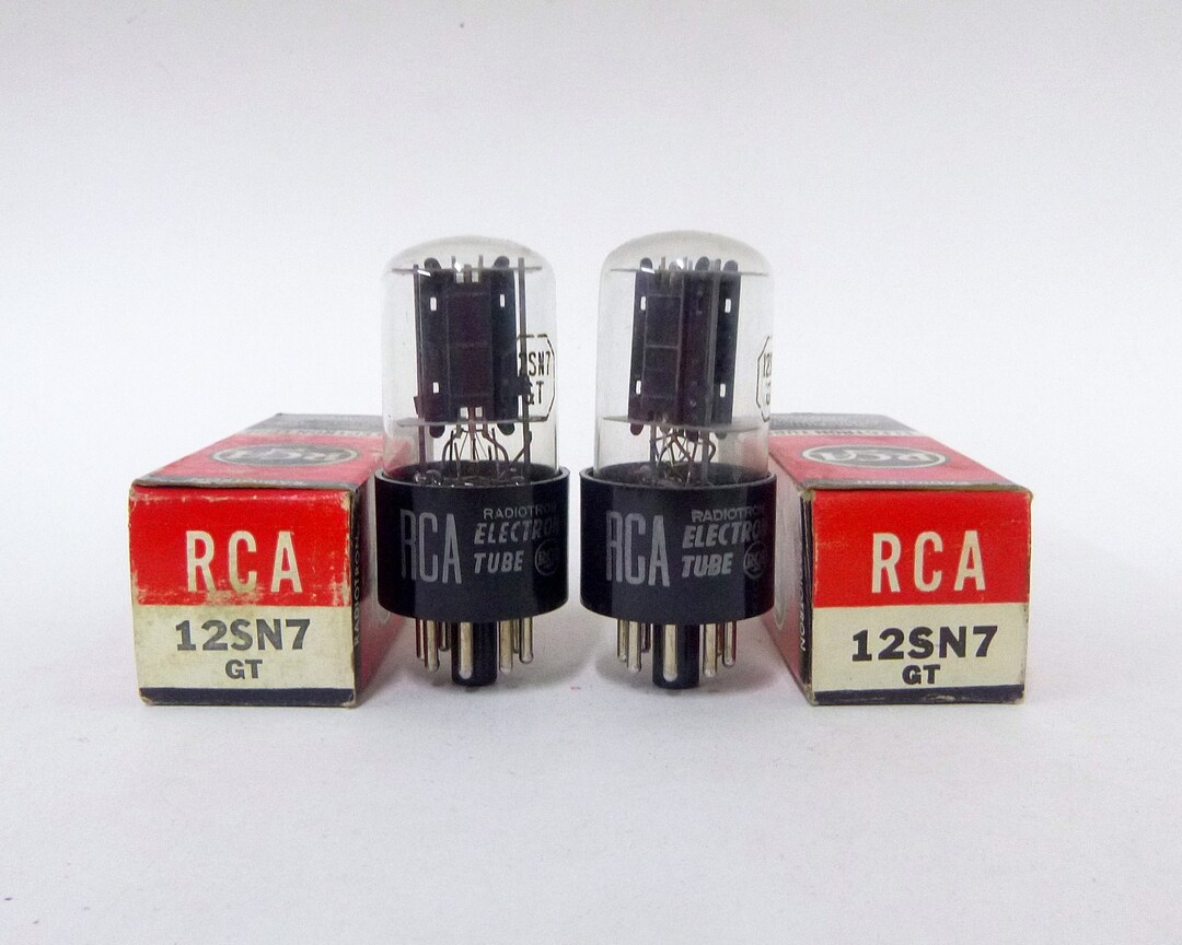 Mp: RCA 12SN7GTA Vacuum Tubes - New Old Stock - Original Boxes - Black ...