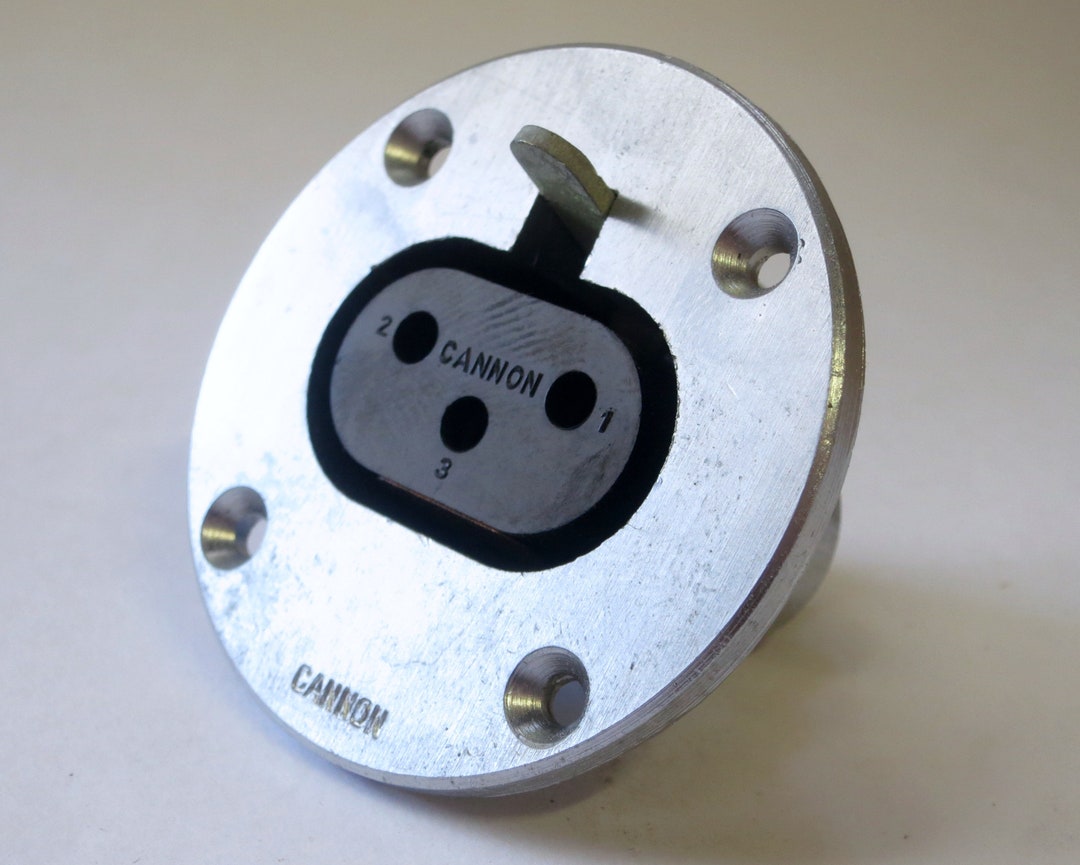 Cannon 03-13 3 Pin Female Chassis Mount O Connector - Canon