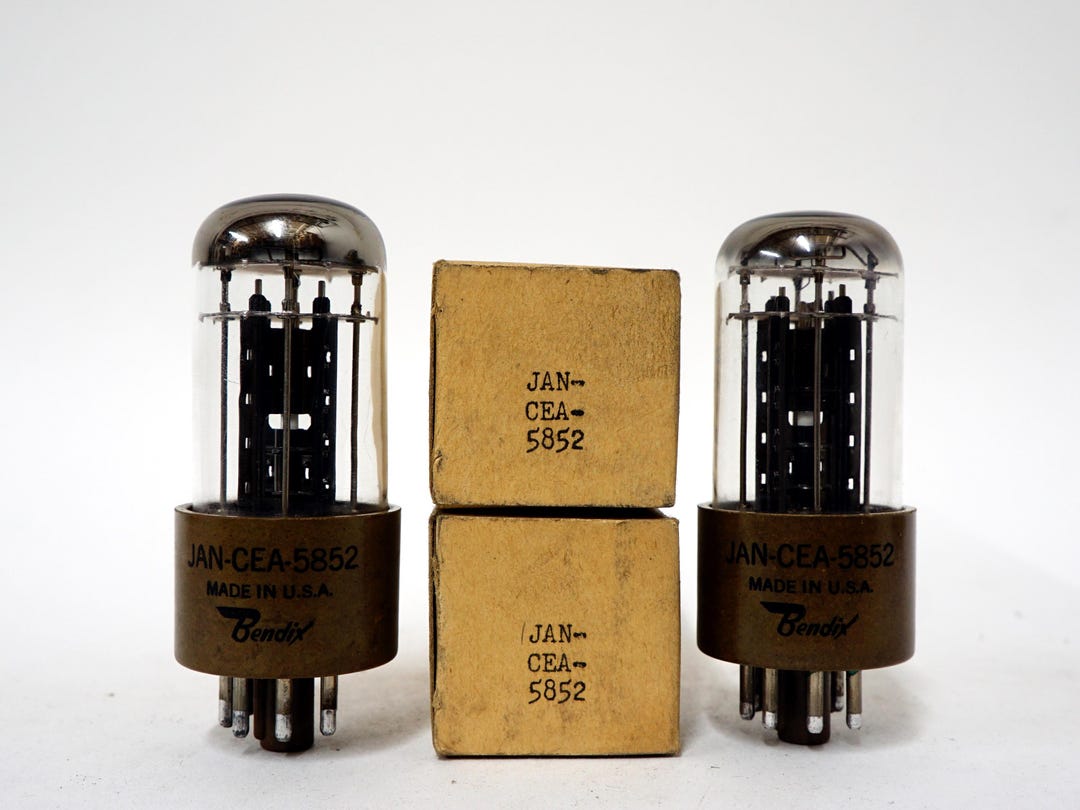 Pair: Bendix JAN 5852 Vacuum Tubes - Bendix Aviation Corp - Redbank ...
