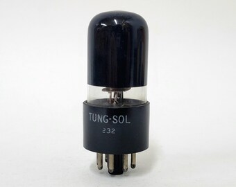 Tung-sol 6V6 6V6GT Black Plate Vacuum Tube Valve Clear Glass for