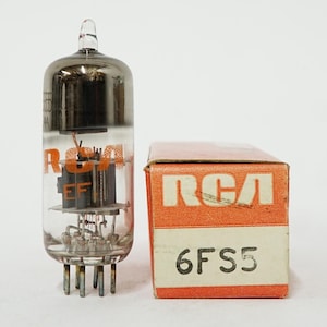RCA 6FS5 vacuum tube - new old stock - original box - excellent condition - &quot;modern&quot; logo