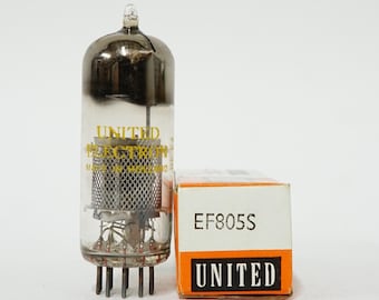United EF805S vacuum tube - new old stock - original box