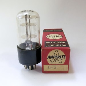 Amperite 6-3 ballast tube - current regulating tube vacuum tube