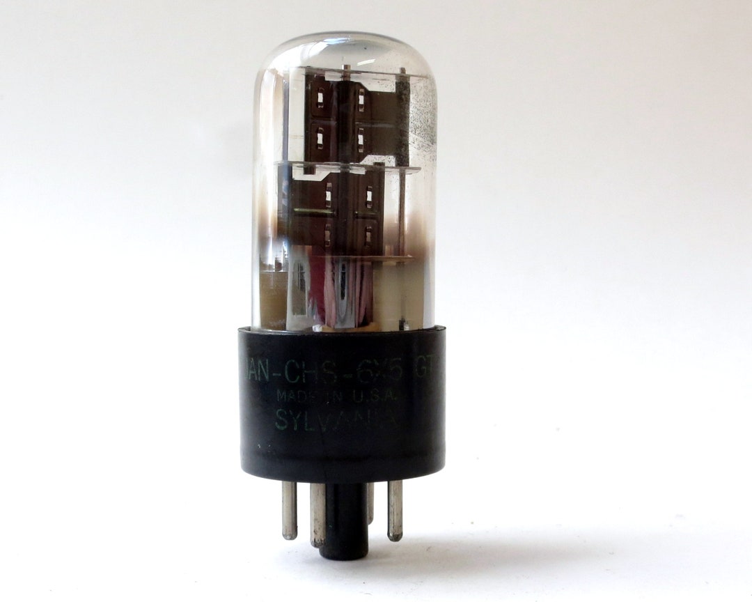 Sylvania JAN CHS 6X5GT Vacuum Tube - Black Plates - Black Base - Etsy