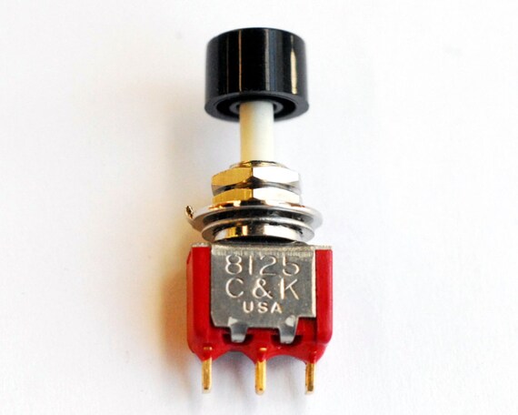 CES SPDT Push Button Switch ON-ON – 66-2460, New