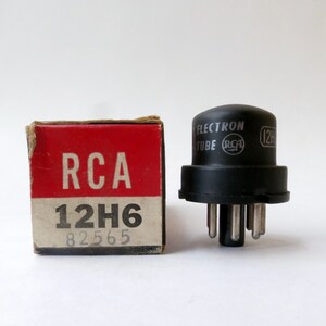 RCA 12H6 vacuum tube - new old stock - original box - excellent condition