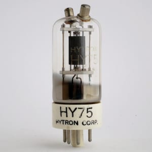 Hytron HY75 vacuum tube made during World War II