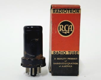 RCA 6SC7 vacuum tube - ratty but tests as nicely as any 6SC7 I've had in stock in the last 30 years - can't judge a book by its cover