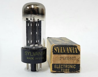 Sylvania 25AX4GT vacuum tube - new old stock - 25AX4