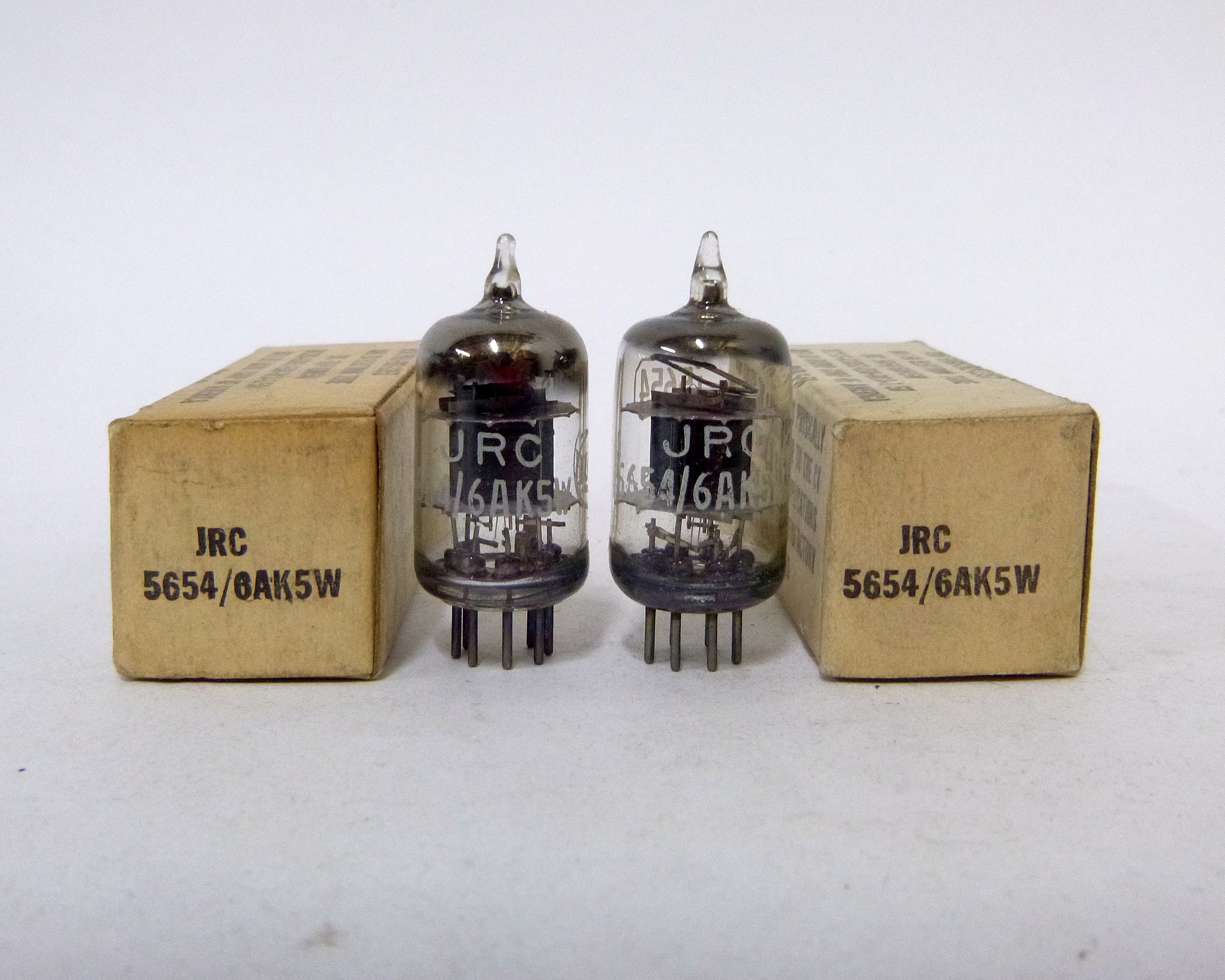 Pair: RCA JRC 5654 / 6AK5 Vacuum Tubes - New Old Stock - Original