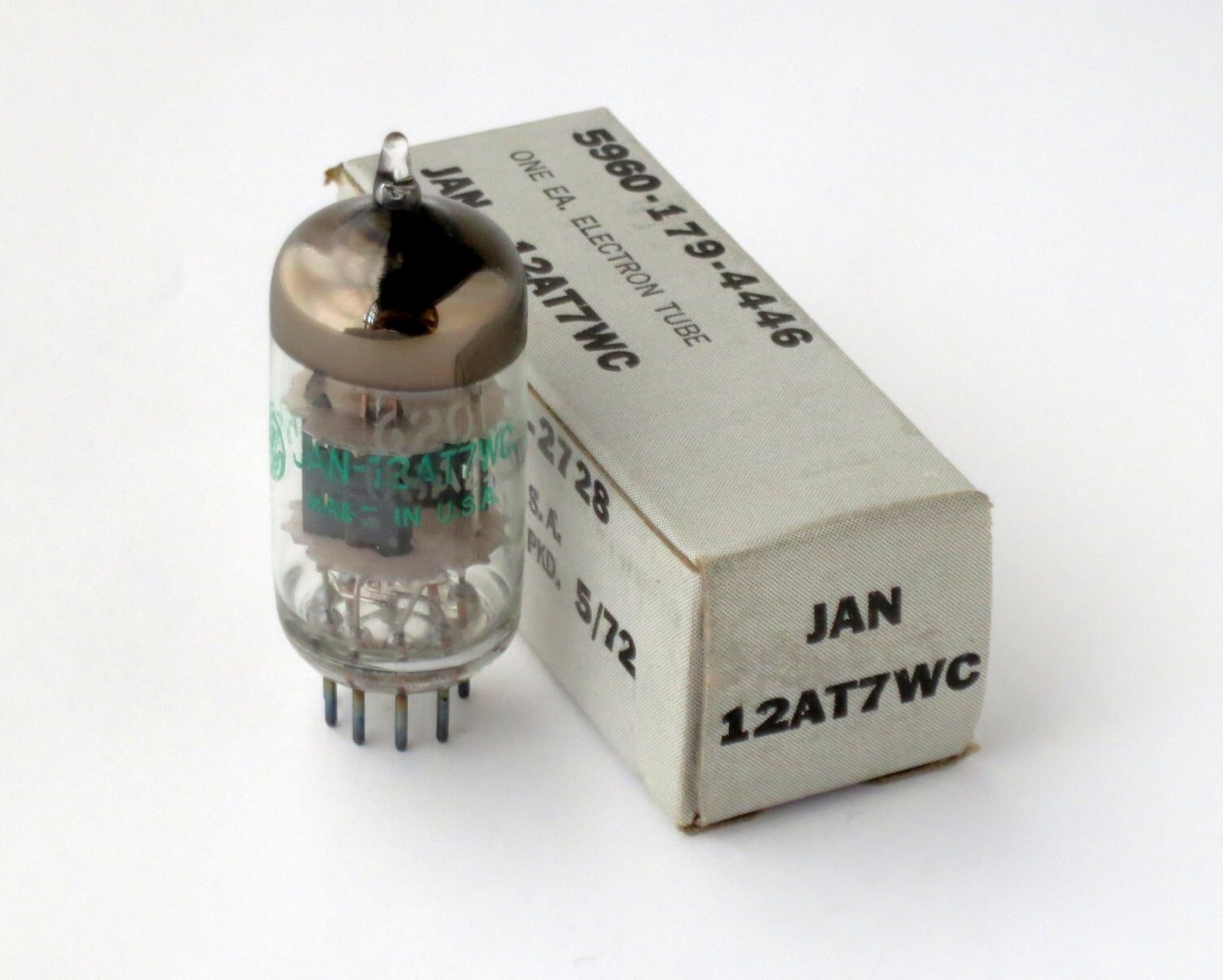 GE JAN 12AT7WC vacuum tube - new old stock - General Electric