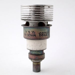 GE 7289 vacuum tube - General Electric planar triode UHF transmitting tube - 1960&#39;s vintage