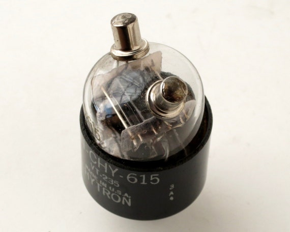 Hytron 615 Vacuum Tube - WWII Vintage Mickey Mouse Tube - World