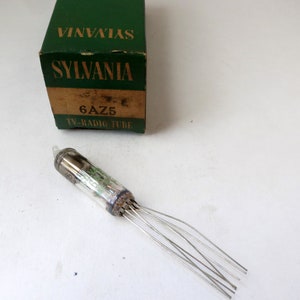 Sylvania 6AZ5 vacuum tube - subminiature tube with wire leads