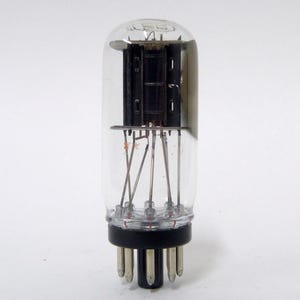 RCA 6V6GTA vacuum tube - coin base - side getter - super clean - 6V6GT - 6V6