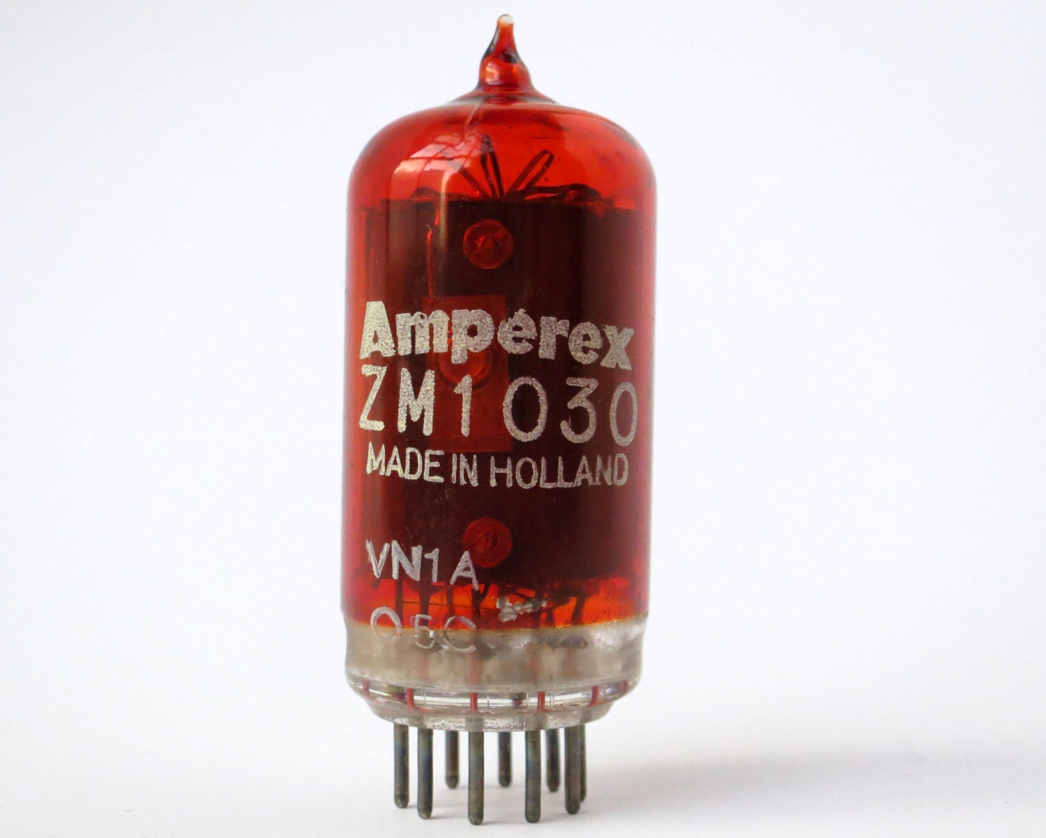 Amperex ZM1030 Nixie Tube - Red Nixie Numeric Display - Made in