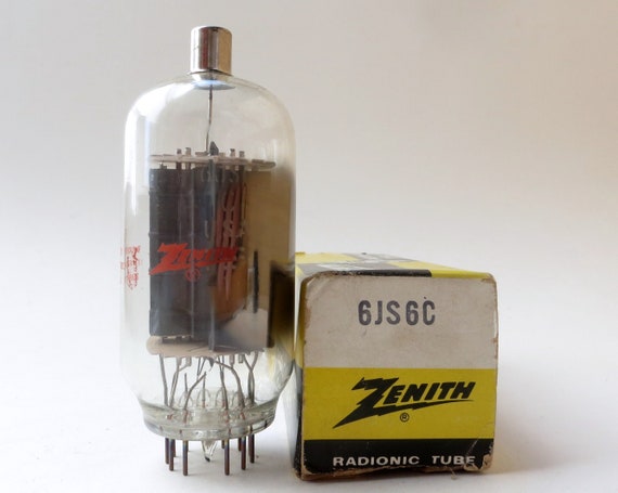 GE 6JS6C 真空管 2本セット 箱付き Electron Tube Zenith 6JS6C Vacuum Tube - New Old Stock - Original Box