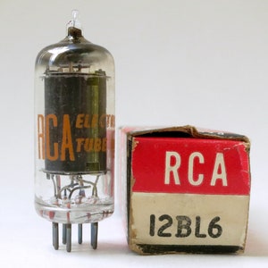 RCA 12BL6 vacuum tube - new old stock - original box