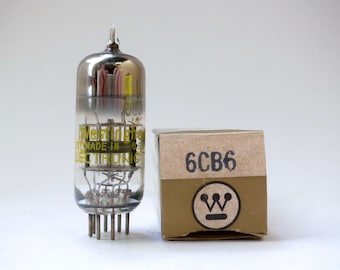 Westinghouse 6CB6 vacuum tube - new old stock - original box - television & radio tube