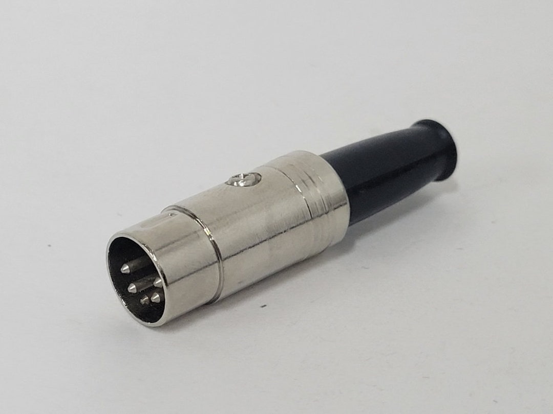 5 Pin METAL DIN Connector - Male - Cable Mount - 180 Degree - Etsy