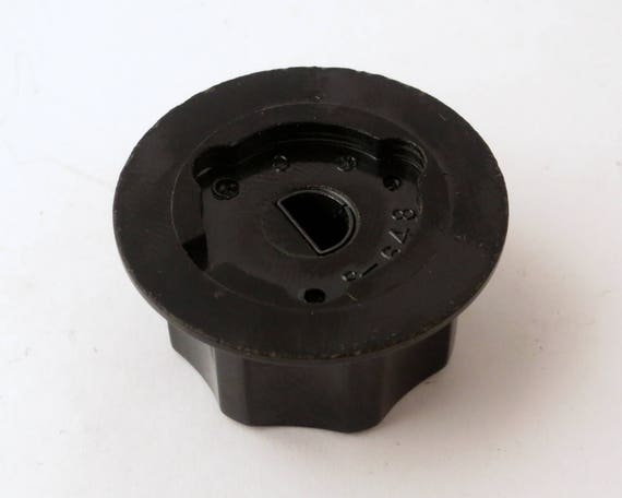Set of 4 Mini Press on Radio Knobs - Spun Aluminum Inserts