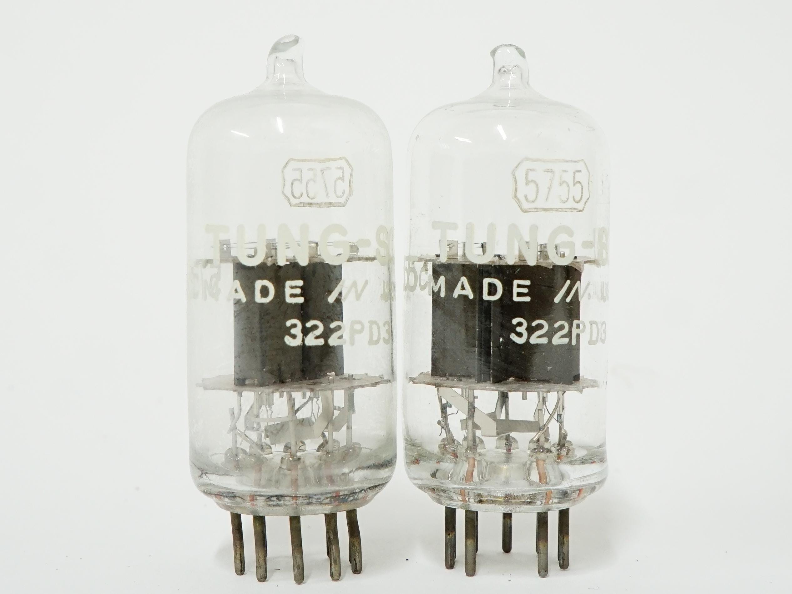 Pair: Tung Sol 5755 Vacuum Tubes - New Old Stock - Original Boxes ...