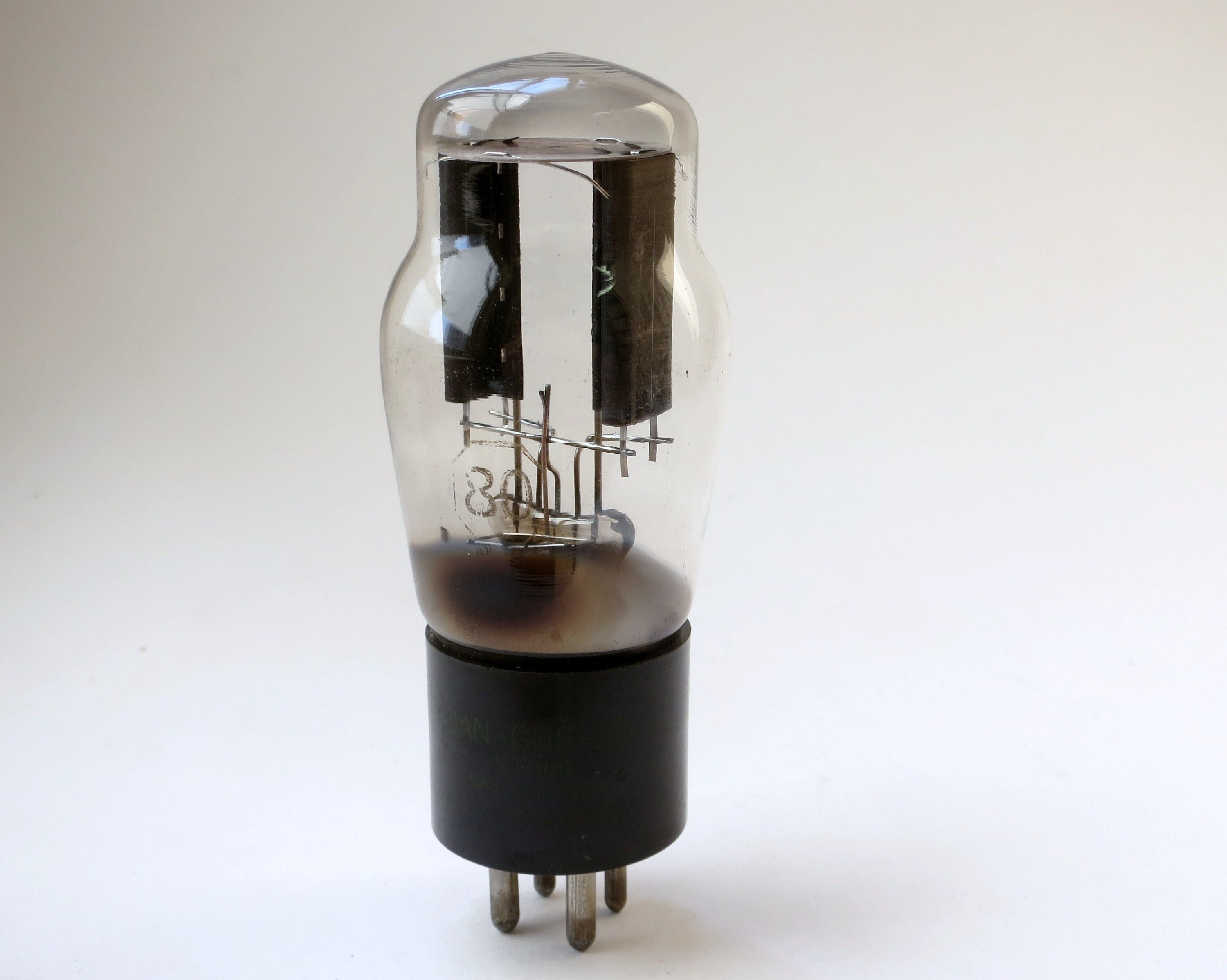 Sylvania JAN CHS 80 Vacuum Tube Rectifier - ST (coke Bottle