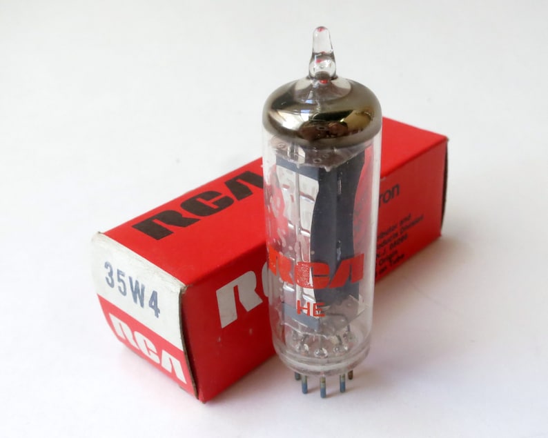 RCA 35W4 vacuum tube for All American 5 tube table radios original box new old stock