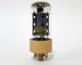 Multivac 7591 vacuum tube - tan base - made by Westinghouse