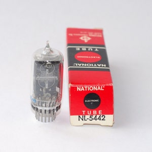 National NL5442 nixie tube - polarity indicator +/- new old stock - original box