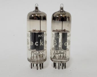 pair: Beckman 7062 vacuum tubes - made by Amperex - E180CC