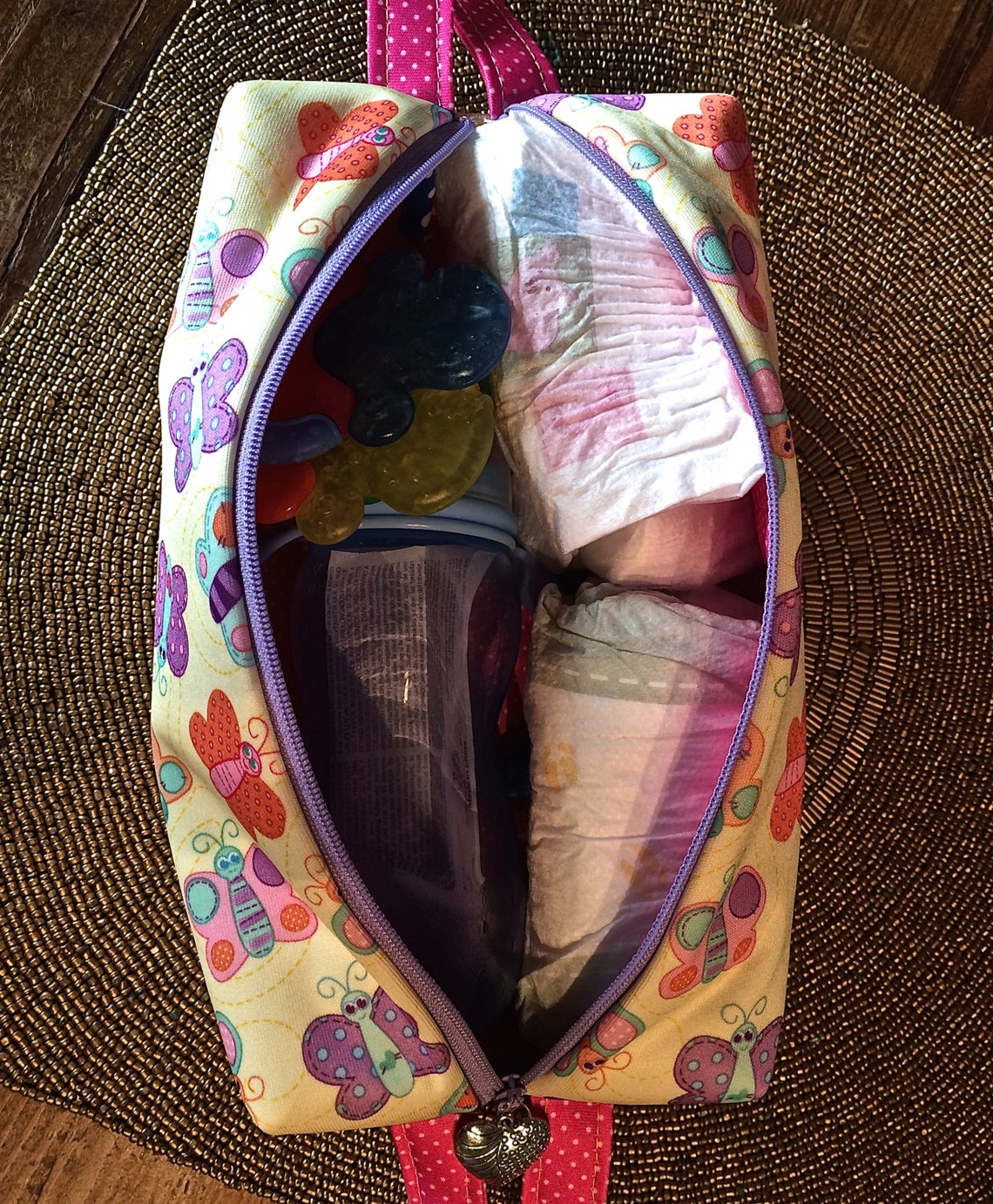 Boxy Square Travel Storage Baby Zipper Bag Baby Bag Zipper Etsy