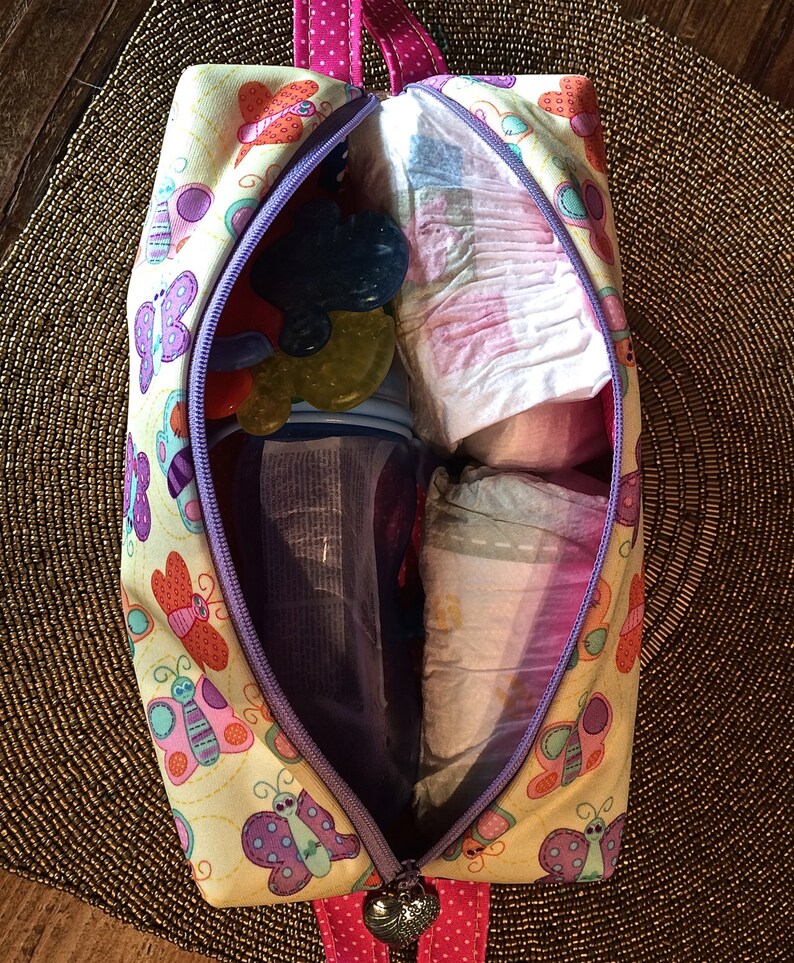 Boxy Square Travel Storage Baby Zipper Bag Baby Bag Zipper Etsy