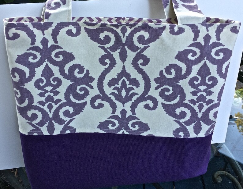 Handmade Tote Purple Tote Bag Luminary Tote Bag Bright Chic Etsy