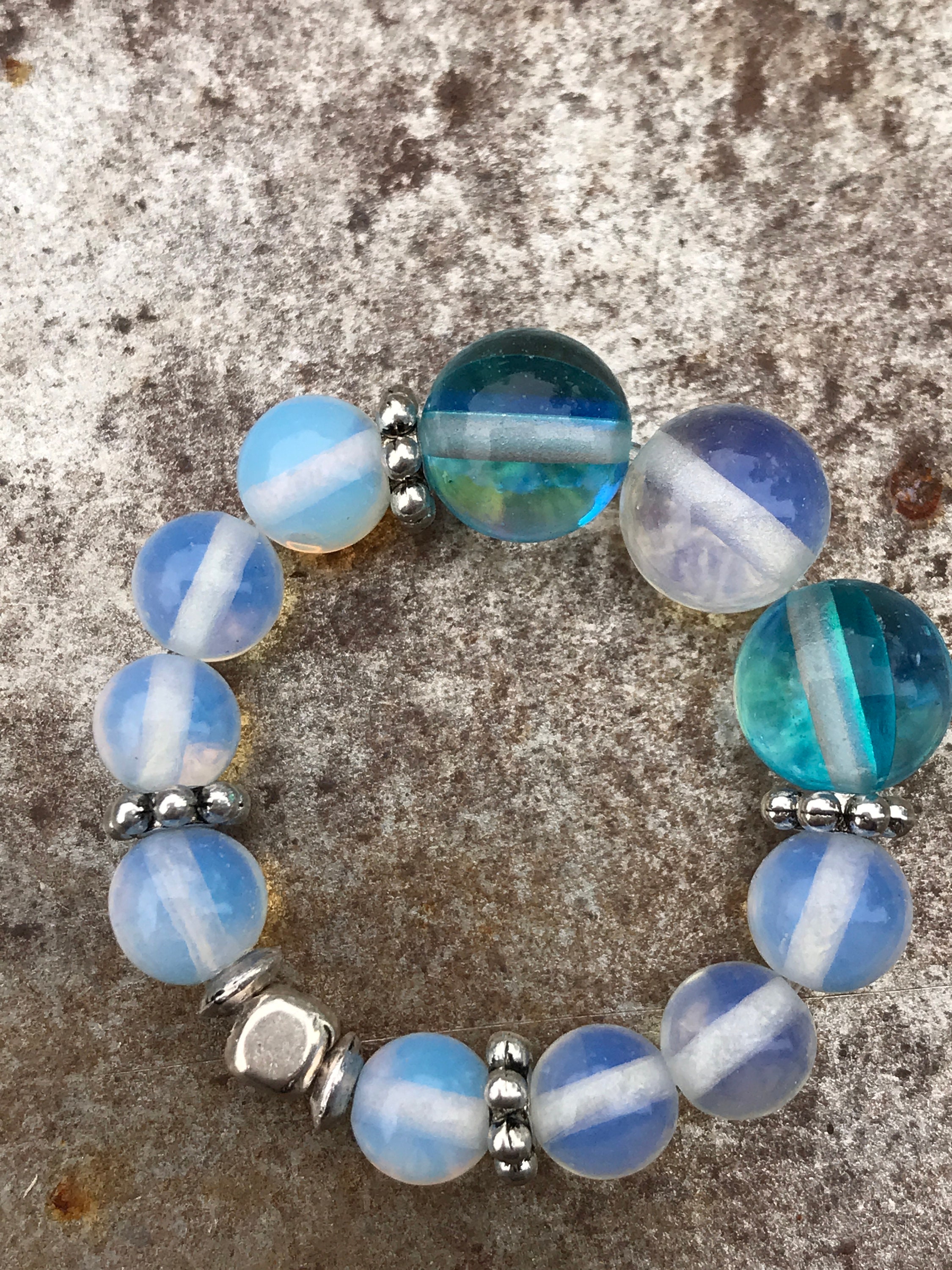 Aura Quartz Opal Quartz Throat Chakra Healing Ring Relaxing Etsy Canada