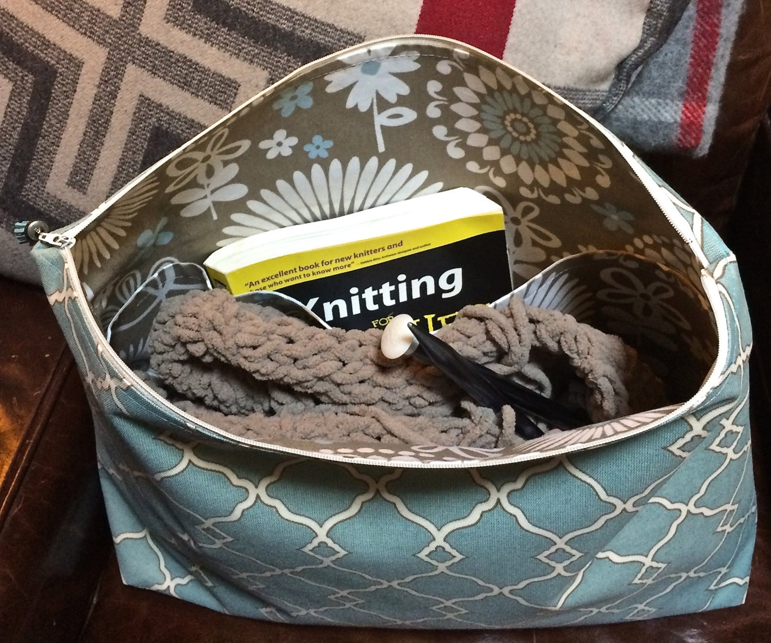 Project Bag Large Personal Bag Travel Bag XL Needlepoint Bag Etsy