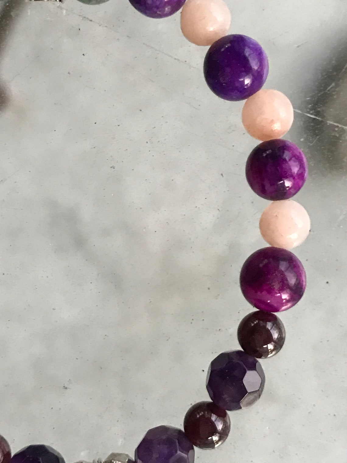 Aquarius Zodiac Charm Birthstone Charm Bracelet Multi Etsy