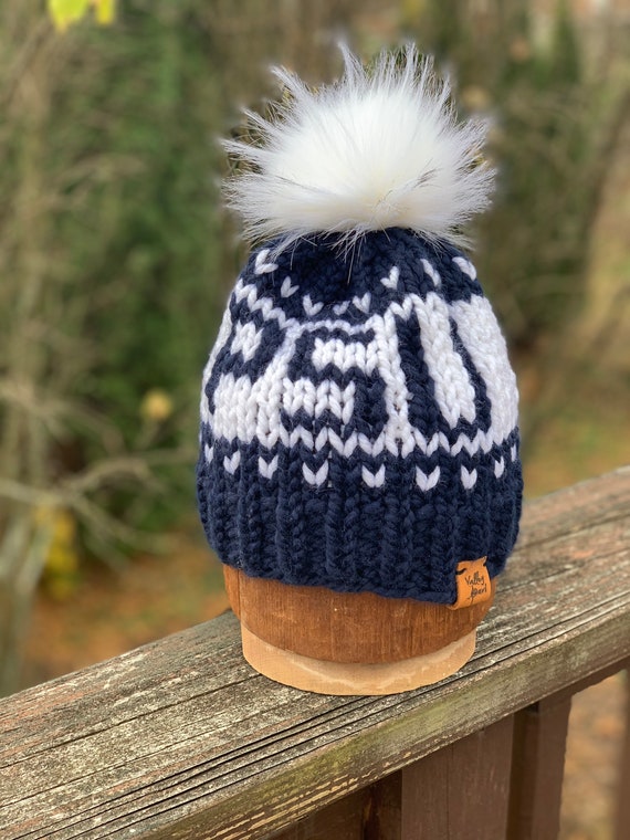 Penn State Knitted Hat - Etsy
