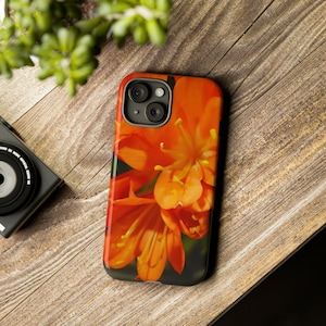 Bush lily Flower Close Up IPhone 15 Tough Cases