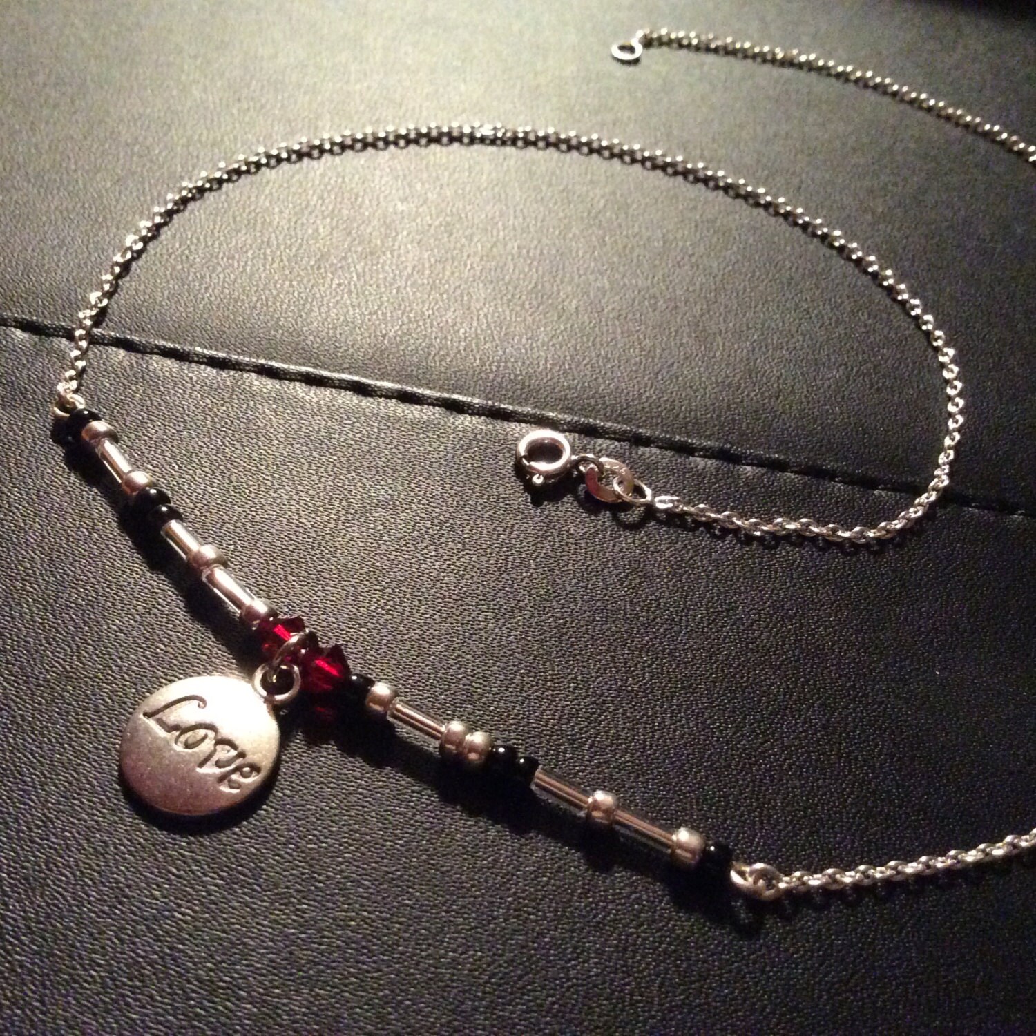 Love in Morse Code Custom name necklace. Custom message | Etsy