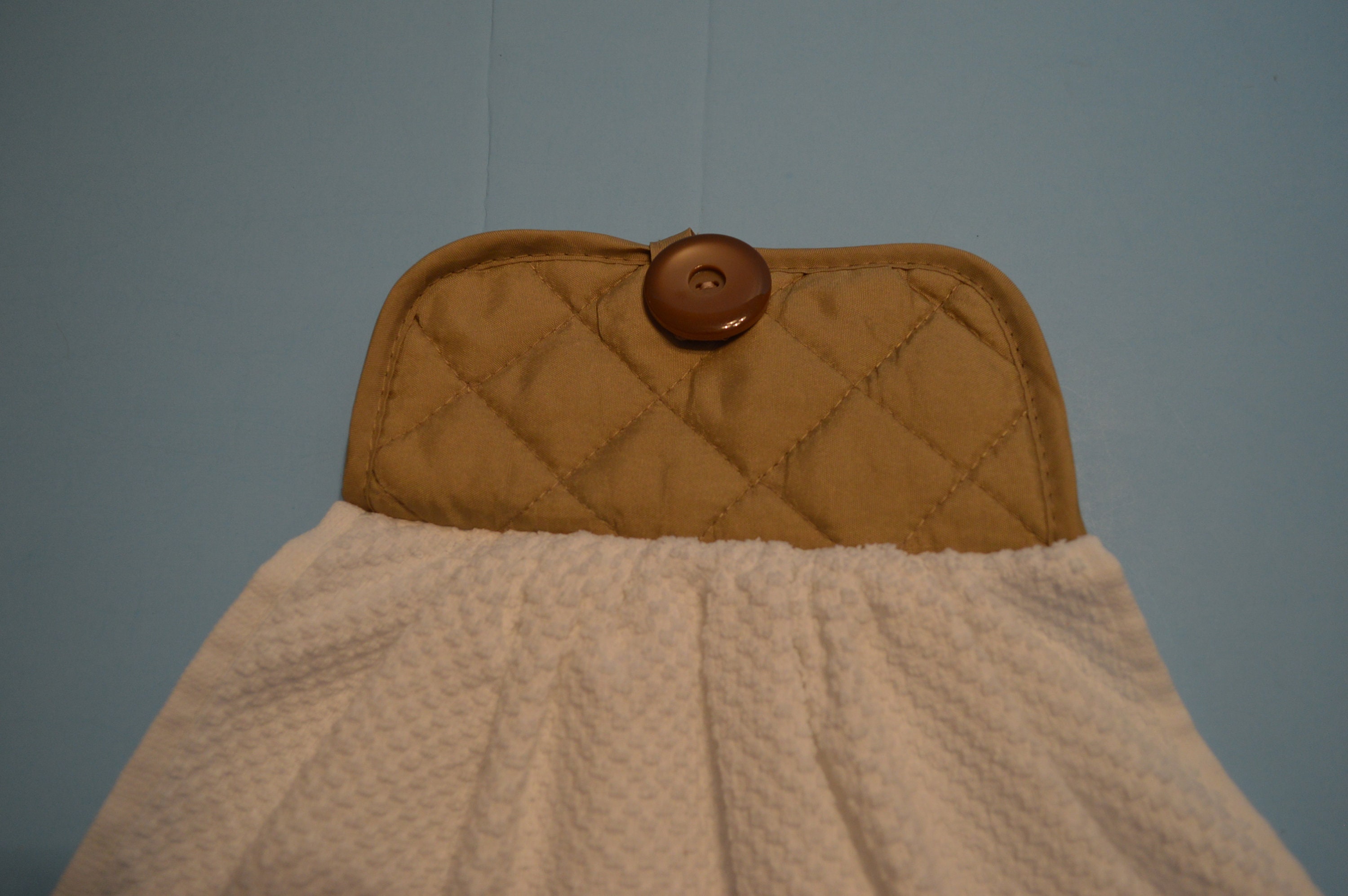 Toalla de cocina doble colgante blanca/bronceada | Etsy