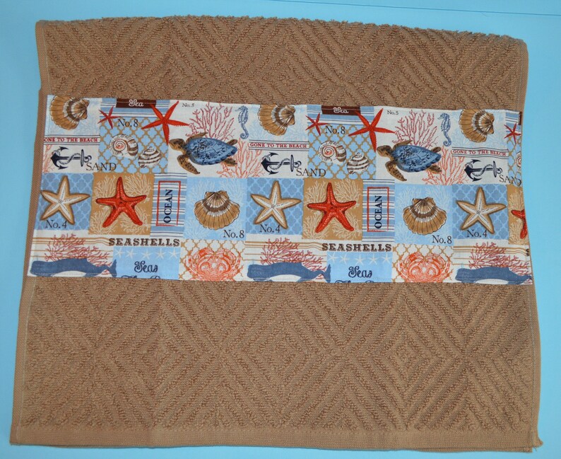 Beach Themed Kitchen Towel/quilted Potholder Set Etsy