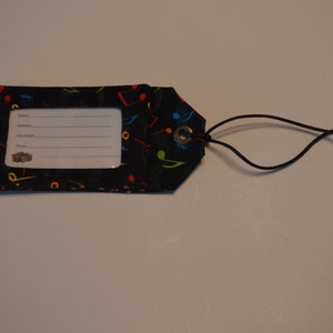 Music Themed Cloth Luggage Tags