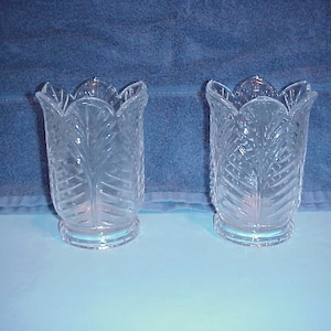 Vintage - 5th Avenue Crystal Hurricane Glassware - Portico