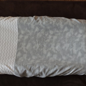 Chevron Striped/Flannel Changing Table Cover