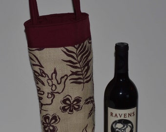 Wine Tote Bag With Wine Opener
