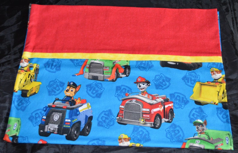 Paw Patrol Pillowcase 2 Sizes Toddler and Standard/queen Etsy New Zealand