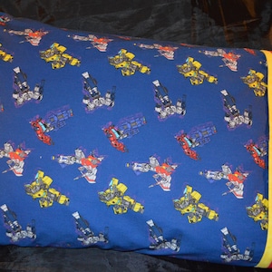 2 Colors - Rescue Bot Transformer Standard/Queen & Toddler Sized Pillowcases